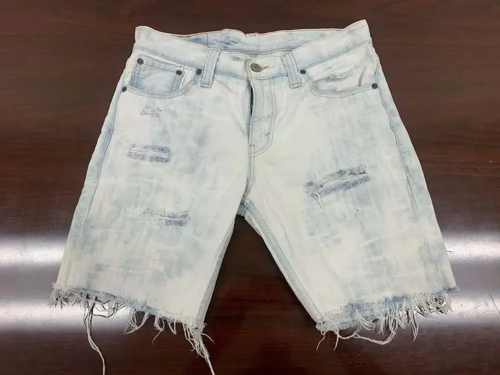 Levi's 511 Mens Distressed Denim Shorts blue Size 30